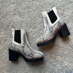 Chinese Laundry Snakeskin Good Day Boots